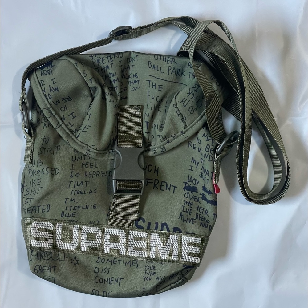 SS23 Supreme Field Side bag Shoulder Olive Gonz Water Resistant Gonzales Poems